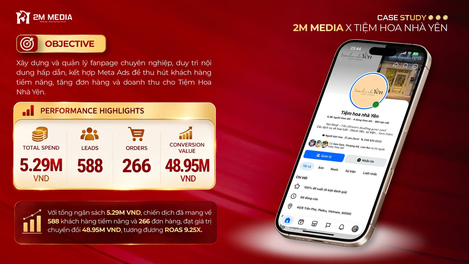 Case Study Tiệm Hoa Nhà Yên